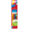  6 Buntstifte Colour Grip von FABER-CASTELL farbsortiert -Karton-Etui- 