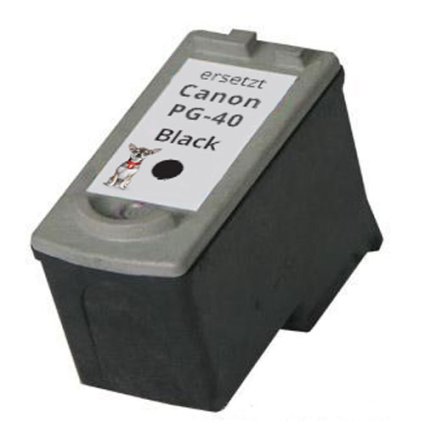 Druckerpatrone von tintenalarm.de ersetzt Canon PG-40, 615B001 schwarz (ca. 490 Seiten)