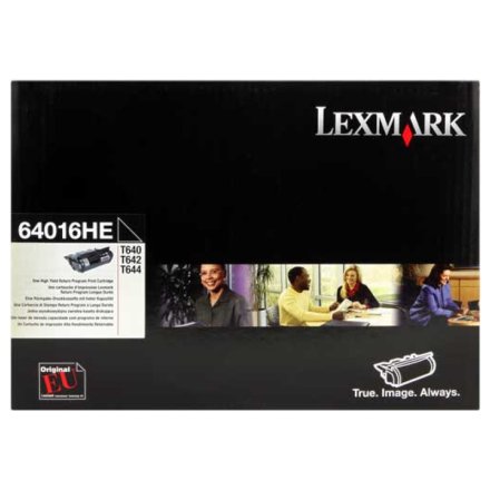 Original Lexmark 64016HE Toner schwarz return program (ca. 21.000 Seiten)