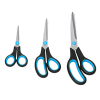  Scheren-Set Easy Grip von WESTCOTT, Rechtshänder, schwarz/blau 