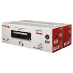 Original Canon 718BK VP 2662B005 Toner schwarz Doppelpack (ca. 3.400 Seiten)