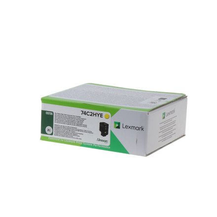 Original Lexmark 74C2HYE Toner gelb return program corporate (ca. 12.000 Seiten)