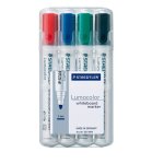 4 Whiteboard-Marker Lumocolor von STAEDTLER, farbsortiert