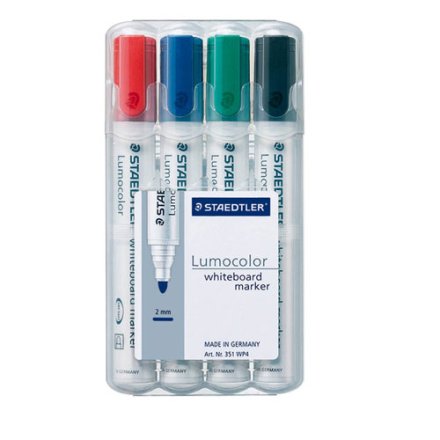 4 Whiteboard-Marker Lumocolor von STAEDTLER, farbsortiert