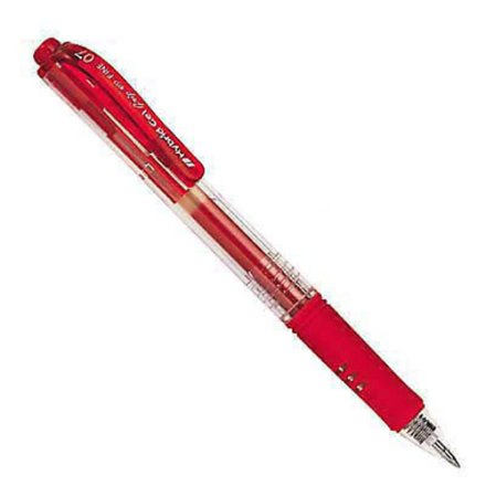 Gelschreiber K157 von Pentel, Schreibfarbe rot