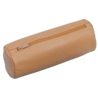 Alassio Schlampermäppchen Federmäppchen aus Leder, 22,0 x 8,5 cm, natur