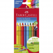 8 Buntstifte Jumbo Grip von FABER-CASTELL farbsortiert -Karton-Etui- 