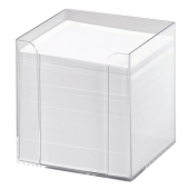  Zettelbox von Folia, transparent inkl. 700 Blatt, lose, weiß 