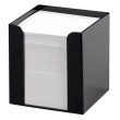  Zettelbox von Folia, schwarz inkl. 700 Blatt, lose, weiß 