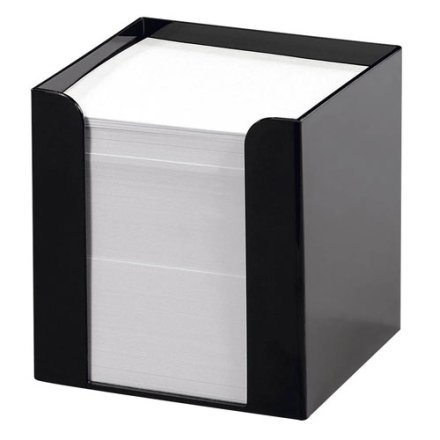 Zettelbox von folia, schwarz inkl. 700 lose Notizzettel in weiß