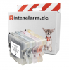  4 XL Druckerpatronen von tintenalarm.de ersetzt Brother LC-980 und LC-1100 