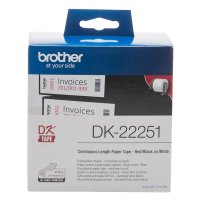 Original Brother DK-22251 DirectLabel Etiketten rot / schwarz auf weiß
