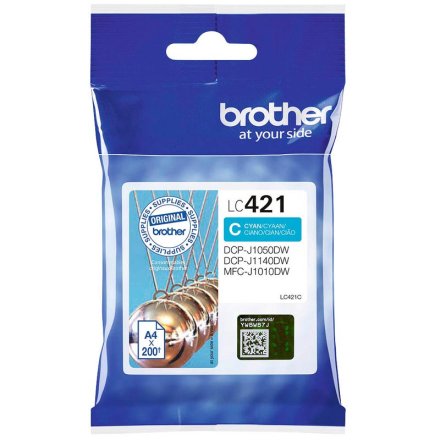 Original Brother LC421C LC-421C Tintenpatrone cyan (ca. 200 Seiten)