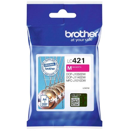 Original Brother LC421M LC-421M Tintenpatrone magenta (ca. 200 Seiten)