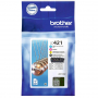  Original Brother LC-421 LC421VAL Tintenpatrone MultiPack Bk,C,M,Y (ca. 200 Seiten) 