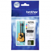  Original Brother LC-421 XL VAL Tintenpatrone MultiPack Bk,C,M,Y (ca. 500 Seiten) 