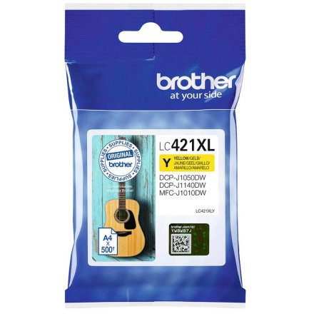 Original Brother LC421XLY LC-421XLY Tintenpatrone gelb (ca. 500 Seiten)