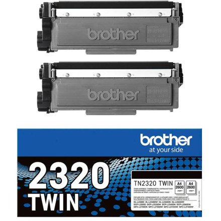 Original Brother TN-2320 TWIN Toner Doppelpack (ca. 5.200 Seiten)