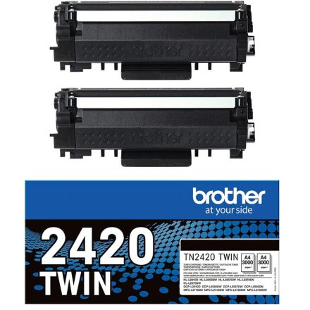 Original Brother TN-2420 TWIN Toner Doppelpack (ca. 3.000 Seiten)