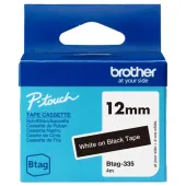  Original Brother Btag-335 Btag-335 DirectLabel-Etiketten weiss auf schwarz 