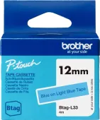  Original Brother Btag-L33 Btag-L33 DirectLabel-Etiketten blau auf blau hell 
