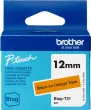  Original Brother Btag-T31 Btag-T31 DirectLabel-Etiketten schwarz auf orange 