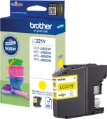  Original Brother LC221Y LC-221 Tintenpatrone gelb (ca. 260 Seiten) 