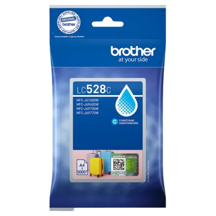Original Brother LC-528 C Tintenpatrone cyan extra High-Capacity (ca. 5.000 Seiten)