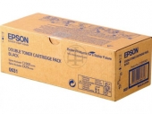  Original Epson C13S050631 0631 0630 Toner schwarz Doppelpack (ca. 3.000 Seiten) 