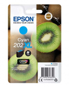  Original Epson C13T02H24010 202XL Tintenpatrone cyan High-Capacity (ca. 650 Seiten) 