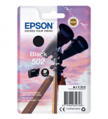  Original Epson C13T02V14010 502 Tintenpatrone schwarz (ca. 210 Seiten) 