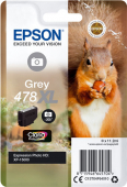  Original Epson C13T04F64010 478XL Tintenpatrone grau High-Capacity 