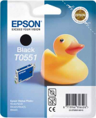  Original Epson C13T05514010 T0551 Tintenpatrone schwarz (ca. 290 Seiten) 