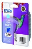  Original Epson C13T08054011 T0805 Tintenpatrone cyan hell (ca. 330 Seiten) 