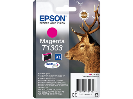 Original Epson C13T13034012 T1303 XL Tintenpatrone magenta (ca. 600 Seiten)