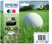  Original Epson 34XL C 13 T 34764010 Tintenpatrone MultiPack Bk,C,M,Y High-Capacity 