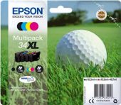  Original Epson 34XL C 13 T 34764010 Tintenpatrone MultiPack Bk,C,M,Y High-Capacity 