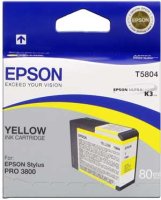 Original Epson C13T580400 T5804 Tintenpatrone gelb (ca. 80 ml)