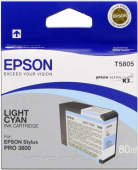  Original Epson C13T580500 T5805 Tintenpatrone cyan hell (ca. 80 ml) 