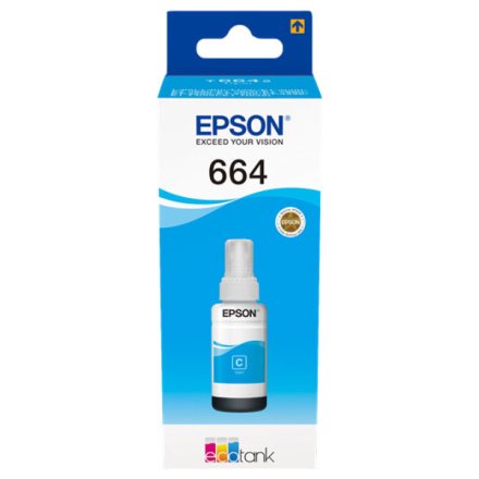 Original Epson C13T664240 664 Tintenflasche cyan (ca. 6.500 Seiten)