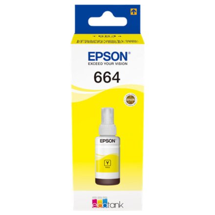Original Epson C13T664440 664 Tintenflasche gelb (ca. 6.500 Seiten)