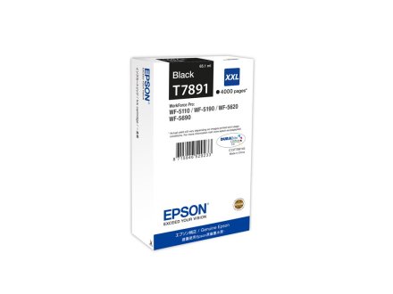 Original Epson T7891 XXL C 13 T 789140 Tintenpatrone schwarz extra High-Capacity XXL (ca. 4.000 Seiten)
