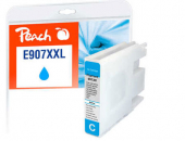  XXL Druckerpatrone von Peach ersetzt Epson T9072, C13T907240 cyan (ca. 7.000 Seiten) 