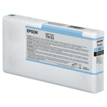 Original Epson C13T913500 T9135 Tintenpatrone cyan hell (ca. 200 ml)