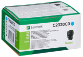  Original Lexmark C2320C0 C/MC2325/2425/2535 Toner cyan return program (ca. 1.000 Seiten) 