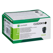  Original Lexmark C2320K0 Toner schwarz return program (ca. 1.000 Seiten) 