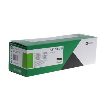 Original Lexmark C3220C0 Toner cyan return program (ca. 1.500 Seiten)