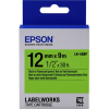  Original Epson C53S654018 LK-4GBF DirectLabel-Etiketten schwarz auf grün 