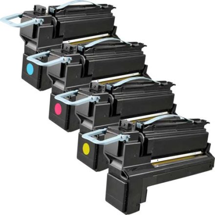 4 Toner von tintenalarm.de ersetzt Lexmark C792X1KG / X792X1KG, C792X1CG / X792X1CG, C792X1MG / X792X1MG, C792X1YG / X792X1YG