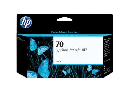 Original HP 70, C9449A Tintenpatrone schwarz Foto (ca. 130 ml)